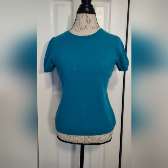 TWIN-SET Lands End cashmere sweaters set S and PS greenish teal - Picture 10 of 12